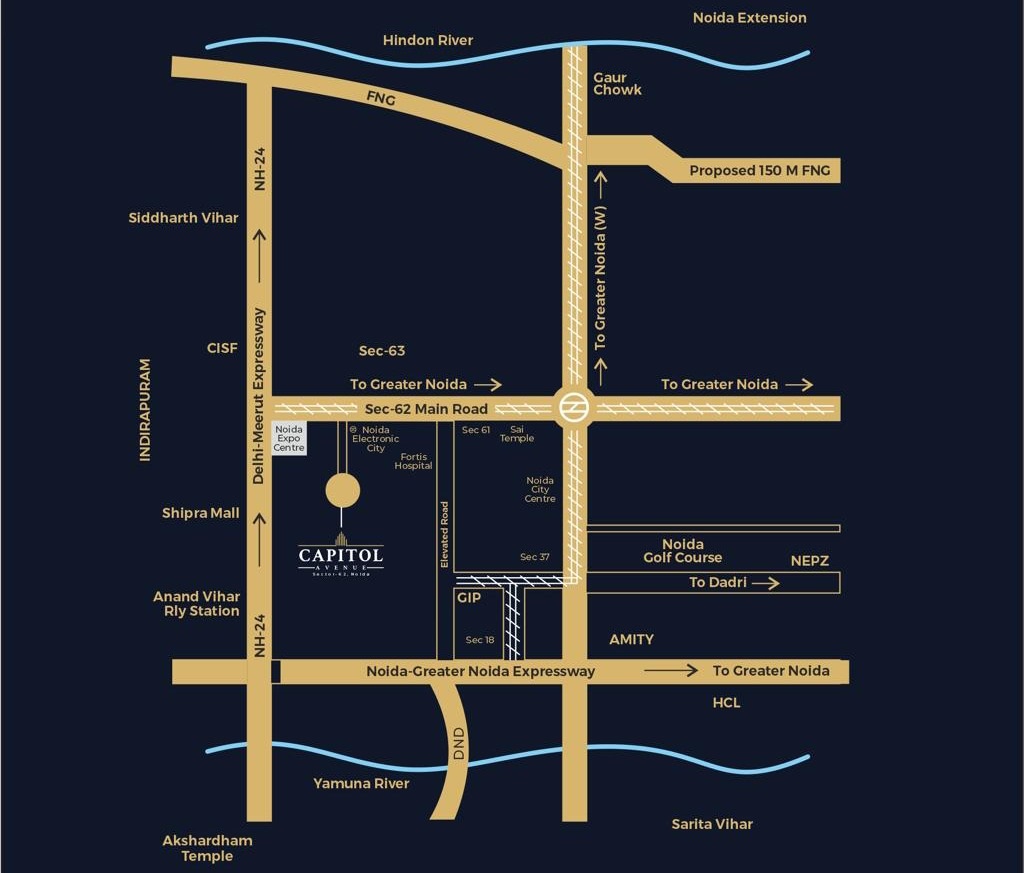 CapitolAvenue Locationmap